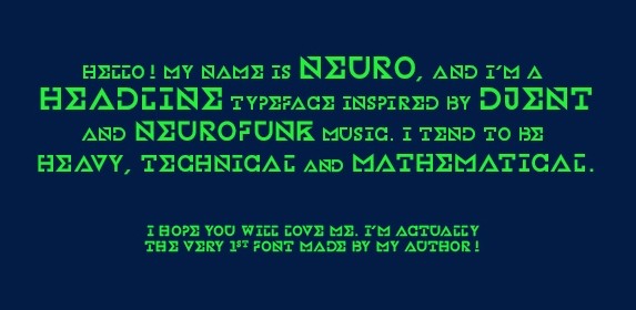Neuro Free Font